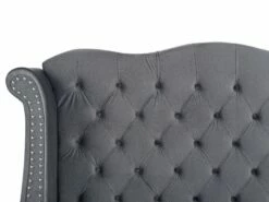 Velvet Bed Grey AYETTE Various Sizes -Cheap Bed Linings Store undef src sa picid 762716 type whitesh image
