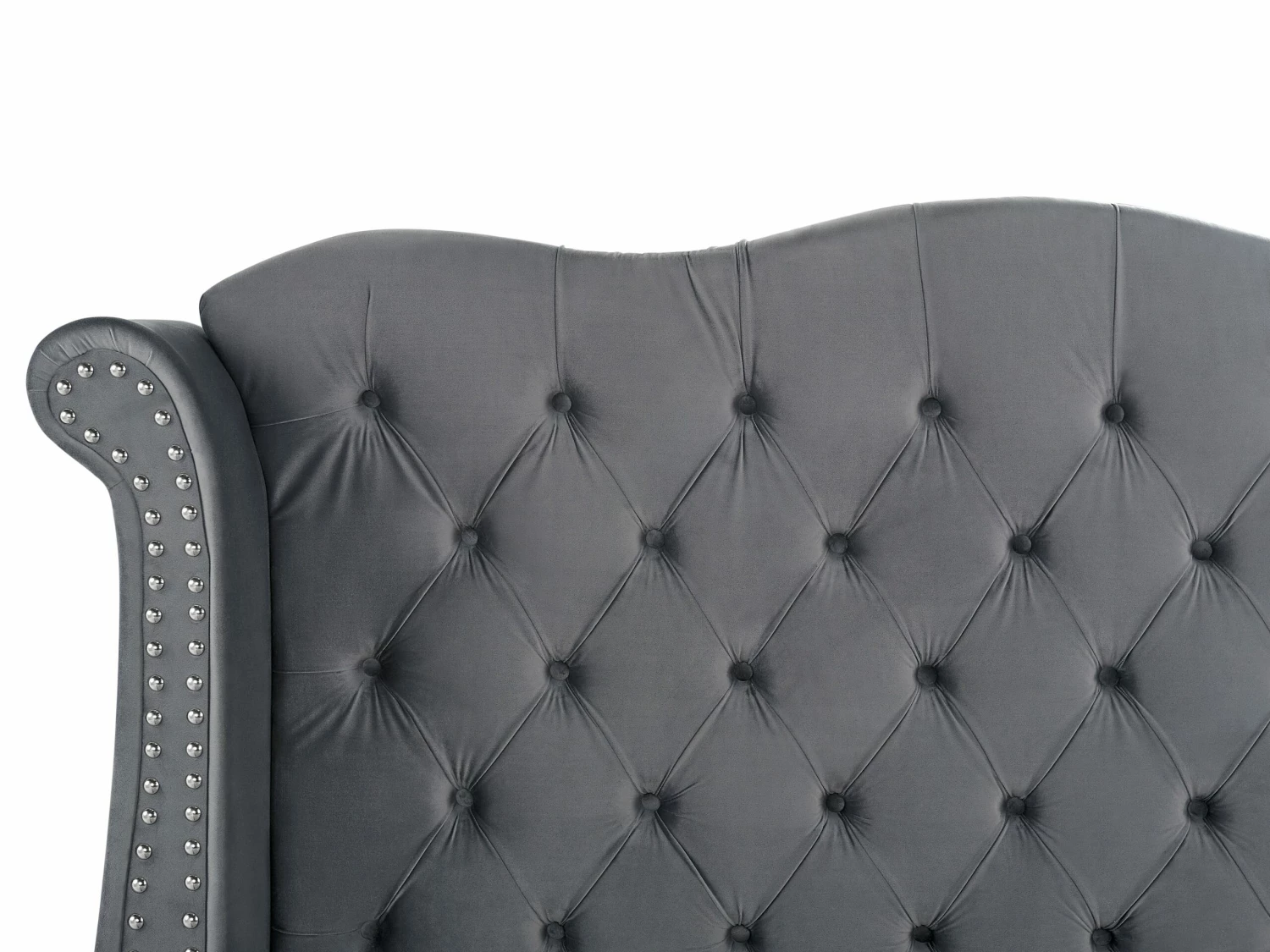 Velvet Bed Grey AYETTE Various Sizes - Image 7