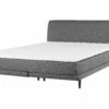 Fabric Divan Bed Light Grey MADAME Various Sizes