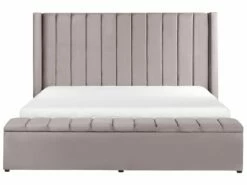 Velvet Bed With Storage Bench Grey NOYERS Various Sizes -Cheap Bed Linings Store undef src sa picid 764915 type whitesh image