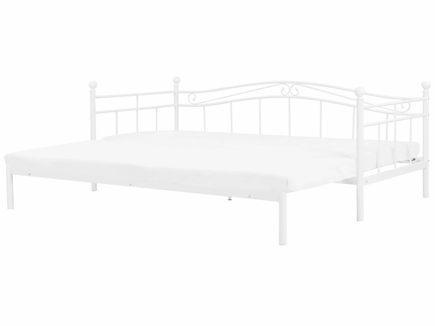 EU Single To King Size Daybed White TULLE