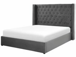 Velvet Ottoman Bed Grey LUBBON Various Sizes -Cheap Bed Linings Store undef src sa picid 766790 type whitesh image