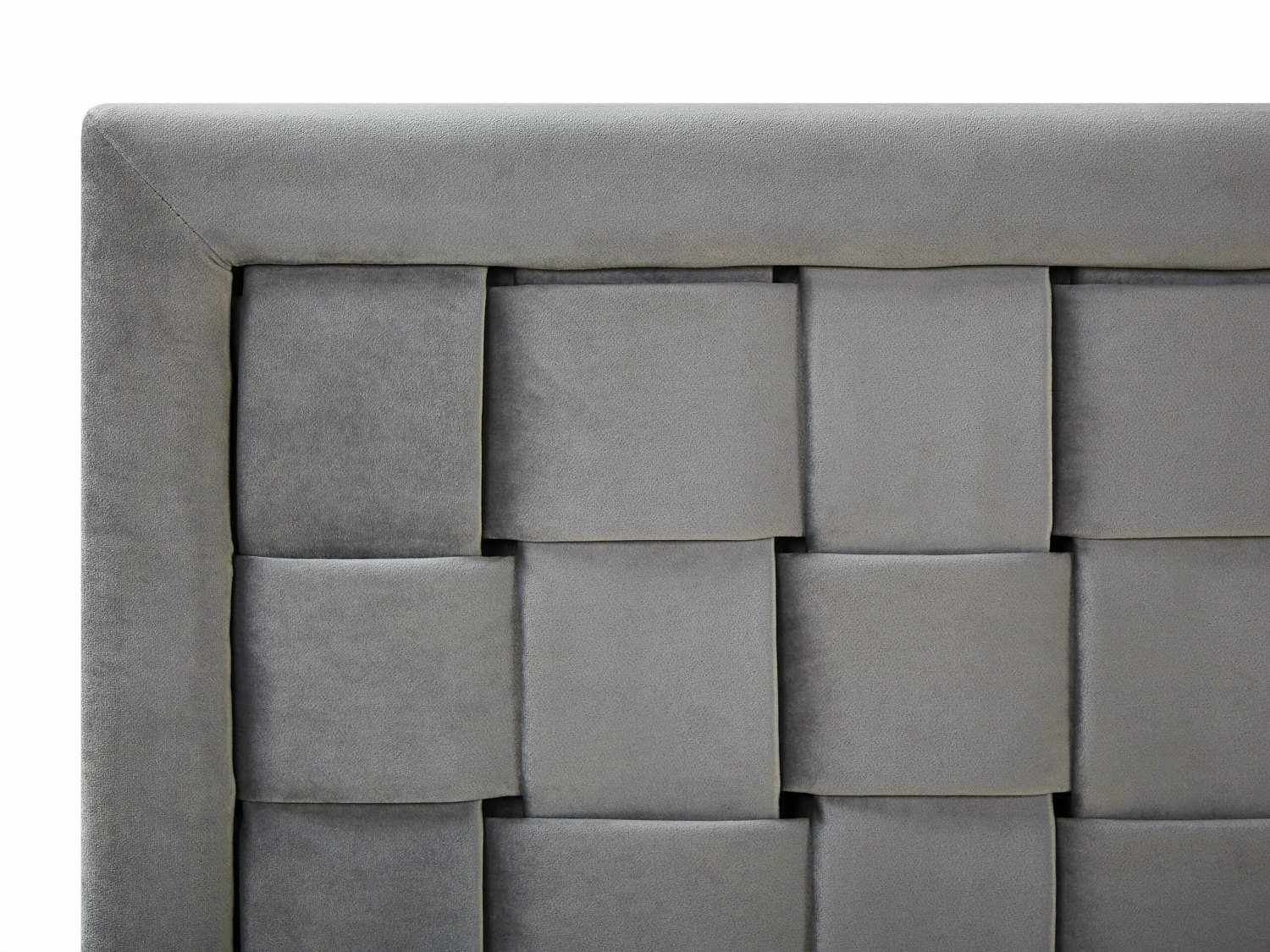 Velvet Bed Grey LIMOUX Various Sizes 6 Velvet Bed Grey LIMOUX Various Sizes - Image 6