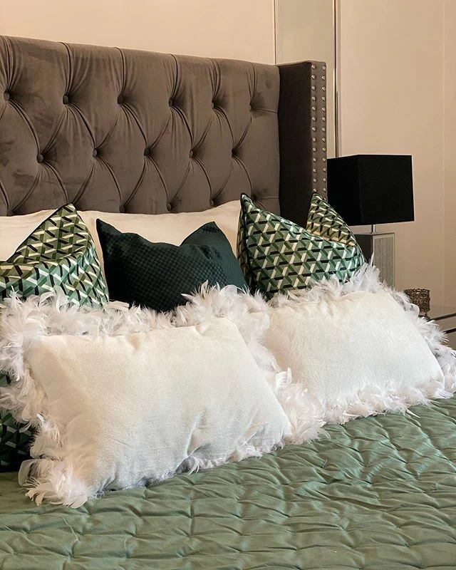 Velvet Bed Grey LUBBON Various Sizes - Image 4