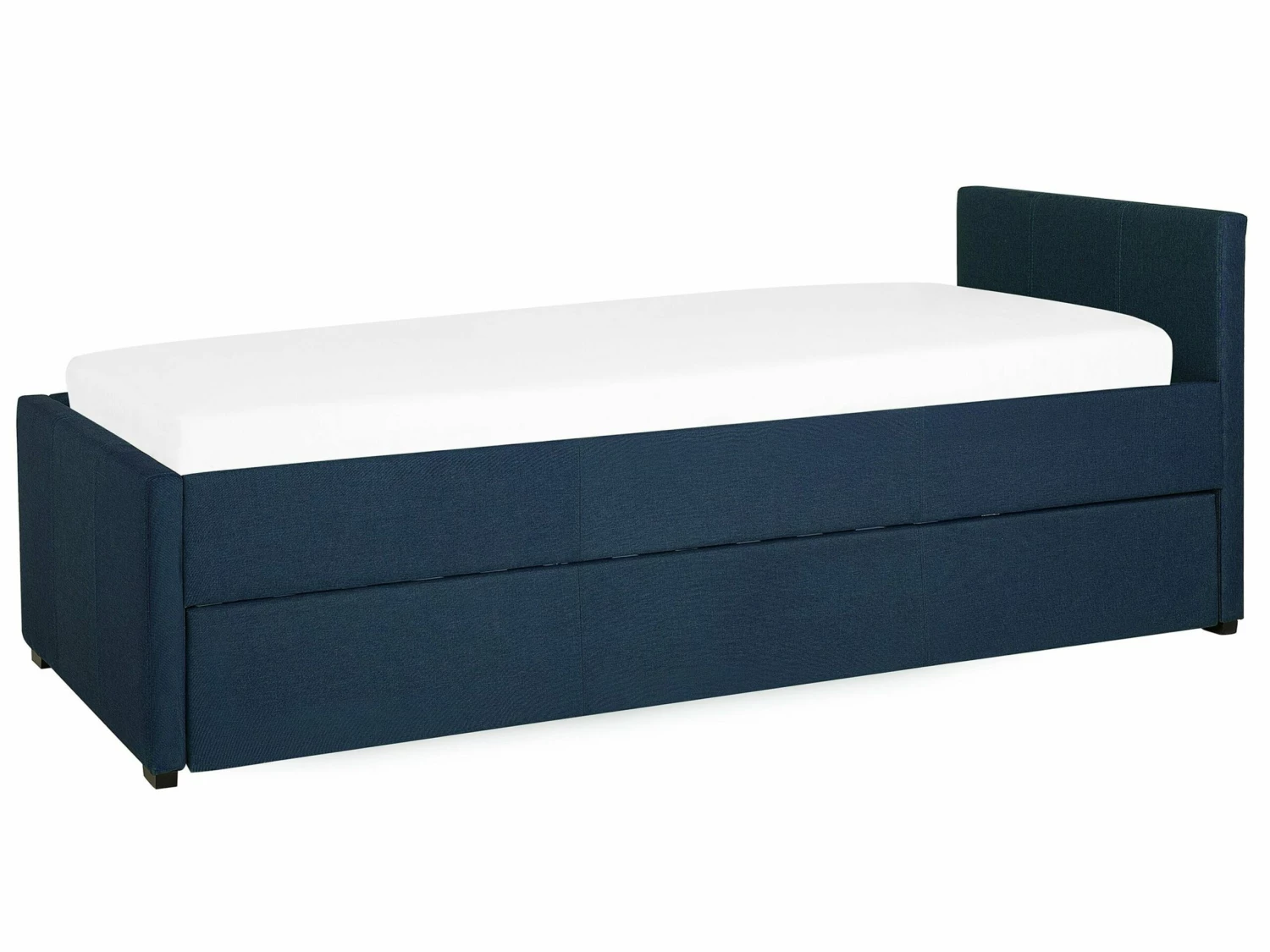 Fabric EU Small Single Trundle Bed Blue MARMANDE - Image 5