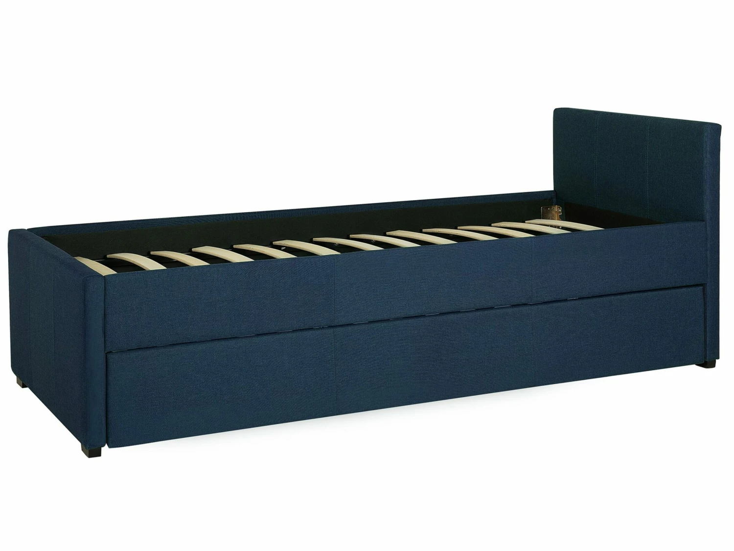 Fabric EU Small Single Trundle Bed Blue MARMANDE - Image 9