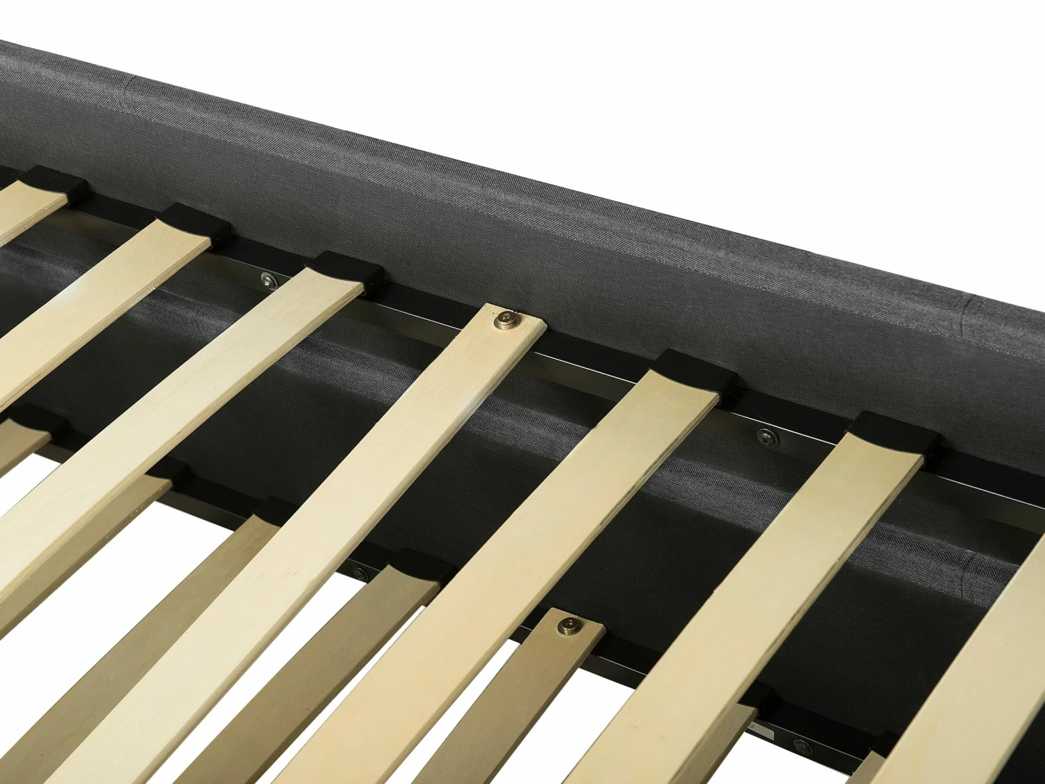 Fabric EU Small Single Trundle Bed Grey MARMANDE - Image 10