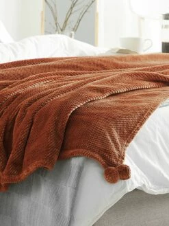 Blanket Golden Brown SAITLER Various Sizes -Cheap Bed Linings Store undef src sa picid 770455 type whitesh image