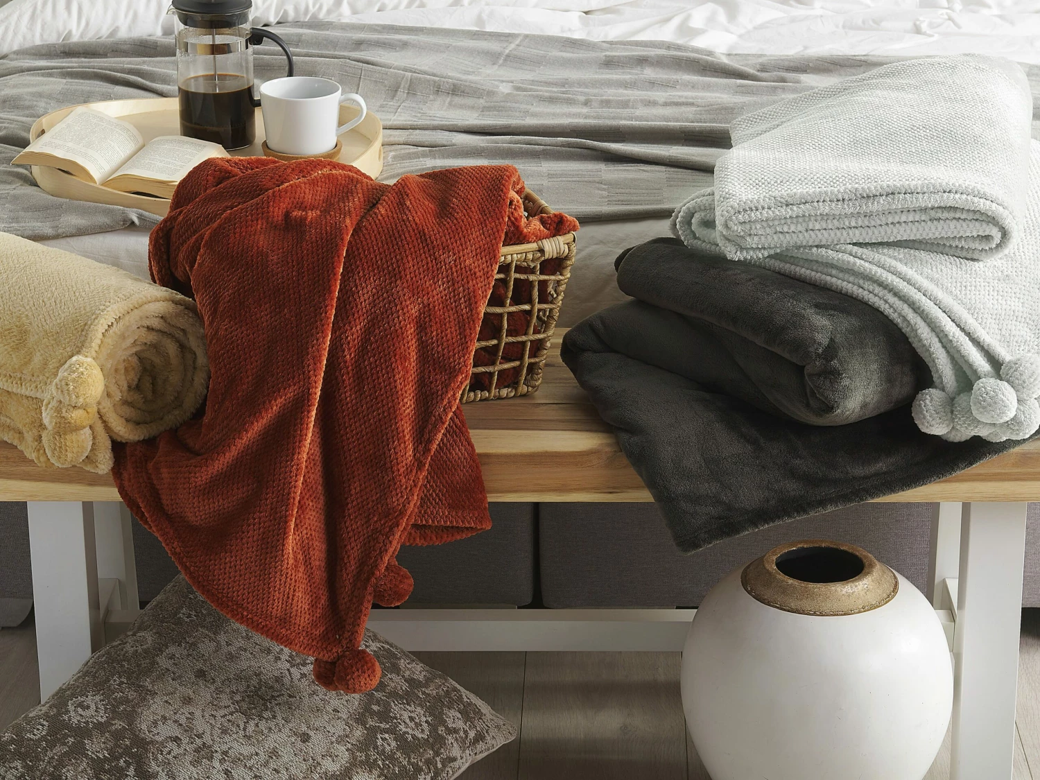 Blanket Golden Brown SAITLER Various Sizes - Image 3