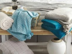 Blanket Sea Blue SAITLER Various Sizes 11 Blanket Sea Blue SAITLER Various Sizes -Cheap Bed Linings Store undef src sa picid 770495 type whitesh image