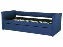Fabric EU Small Single Trundle Bed Blue LIBOURNE -Cheap Bed Linings Store undef src sa picid 770647 type whitesh image