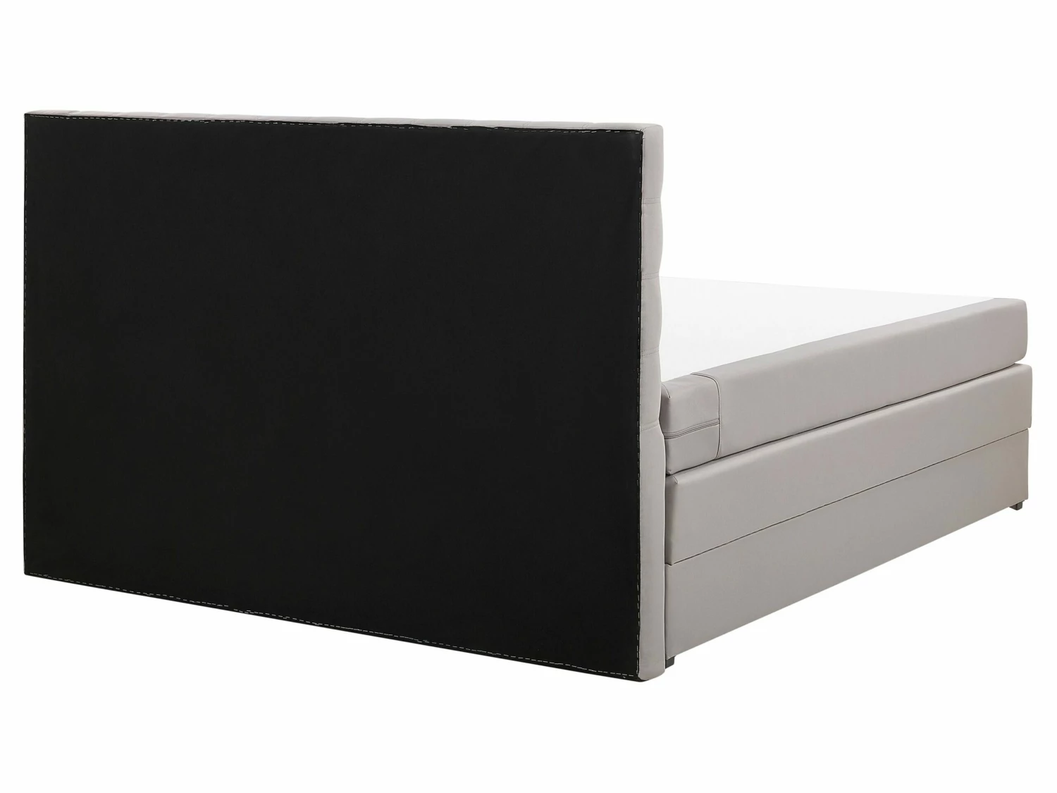 Fabric Divan Bed Light Grey MAGNATE Various Sizes 8 Fabric Divan Bed Light Grey MAGNATE Various Sizes - Image 8