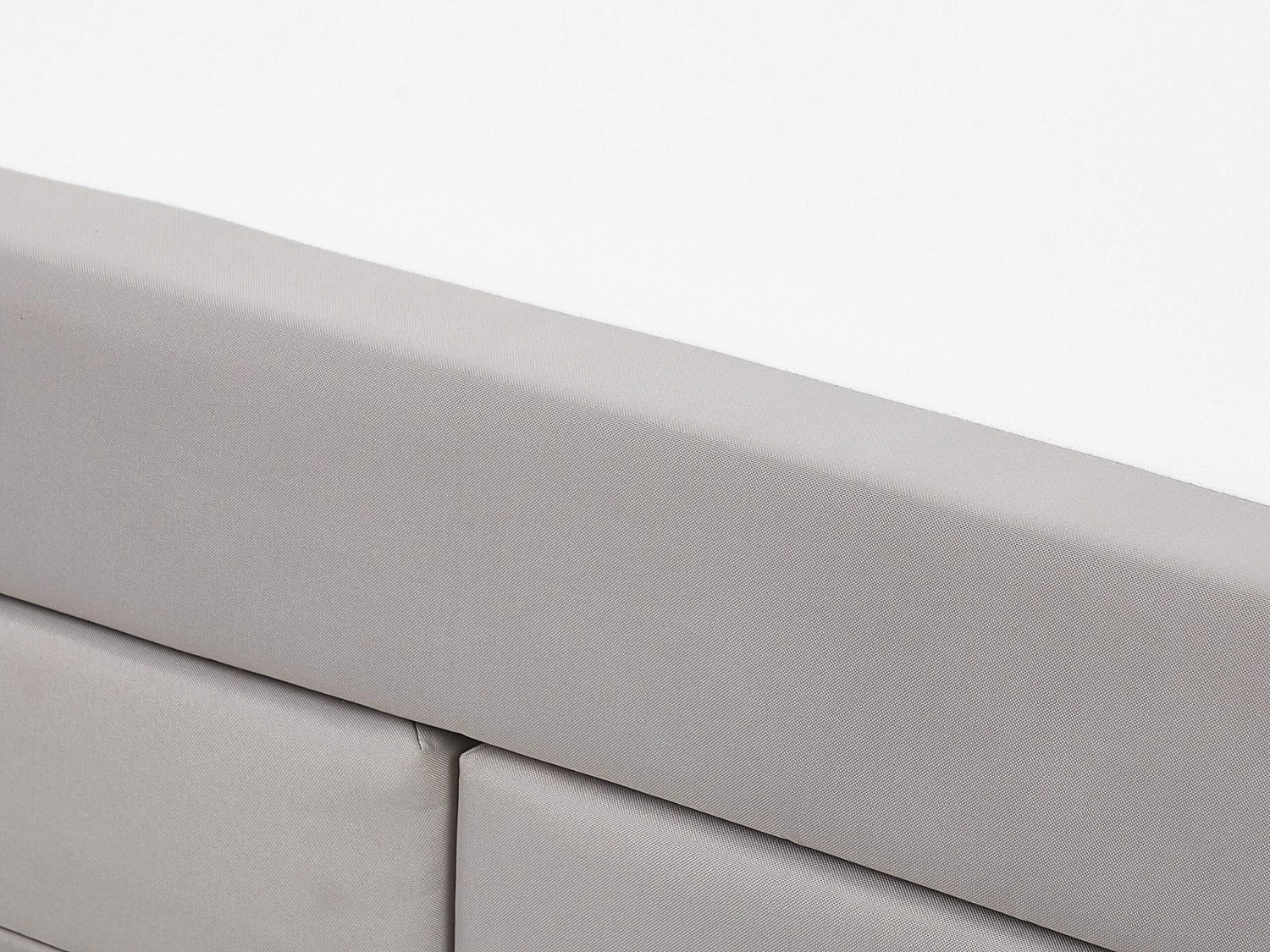 Fabric Divan Bed Light Grey MAGNATE Various Sizes 10 Fabric Divan Bed Light Grey MAGNATE Various Sizes - Image 10