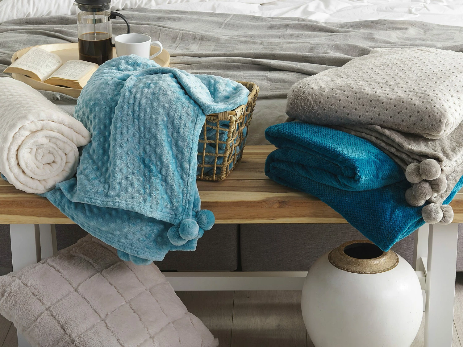 Blanket Sea Blue SAITLER Various Sizes 3 Blanket Sea Blue SAITLER Various Sizes - Image 3