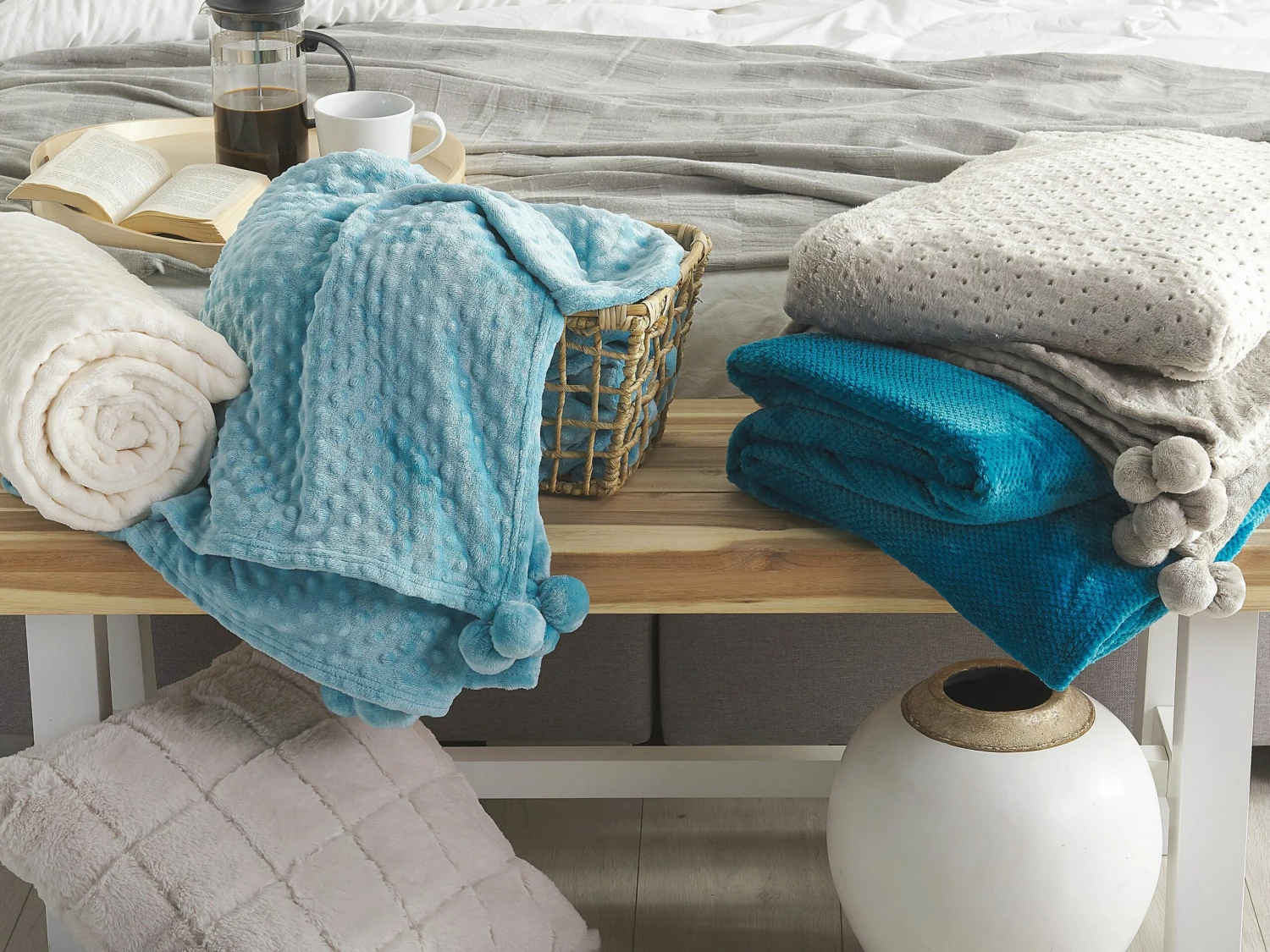 Blanket Light Blue SAMUR Various Sizes - Image 3