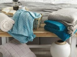 Blanket Light Blue SAMUR Various Sizes -Cheap Bed Linings Store undef src sa picid 771177 type whitesh image