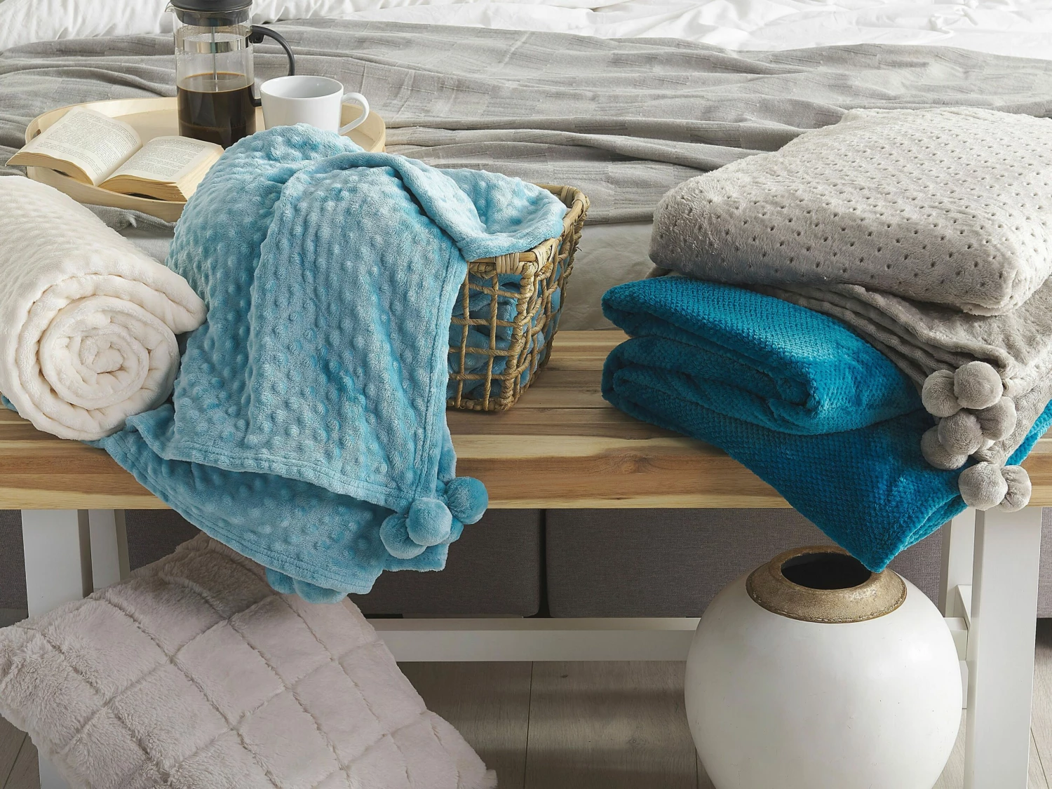 Blanket Light Blue SAMUR Various Sizes - Image 4