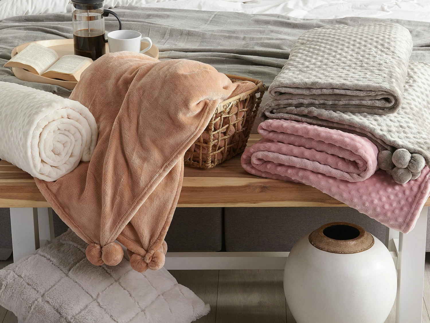 Blanket Light Grey SAMUR Various Sizes - Image 3