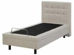 Fabric EU Small Single Adjustable Bed Beige DUKE -Cheap Bed Linings Store undef src sa picid 771758 type whitesh image