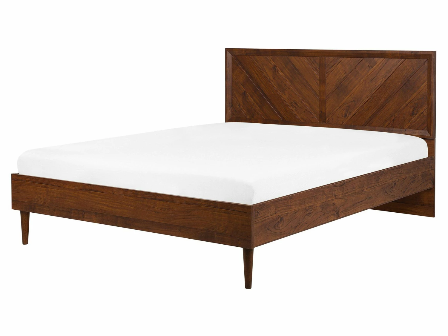 Bed With LED Dark Wood MIALET Various Sizes - Image 5