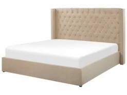 Velvet Ottoman Bed Beige LUBBON Various Sizes -Cheap Bed Linings Store undef src sa picid 772974 type whitesh image