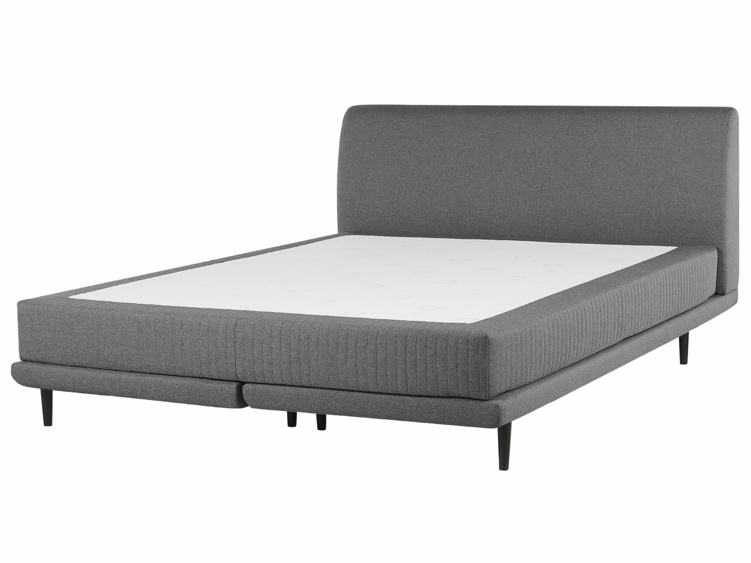 Fabric Divan Bed Light Grey MADAME Various Sizes - Image 4