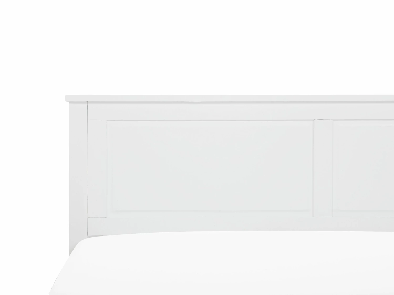 Wooden Bed White OLIVET Various Sizes - Image 6