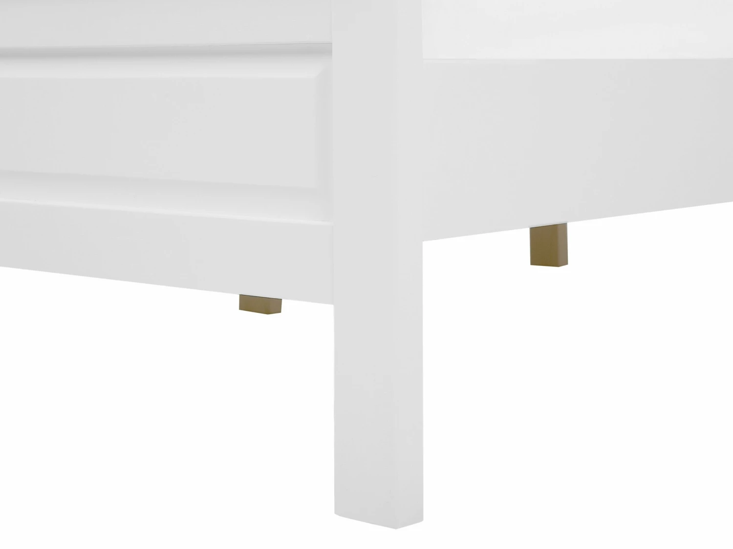 Wooden Bed White OLIVET Various Sizes - Image 7