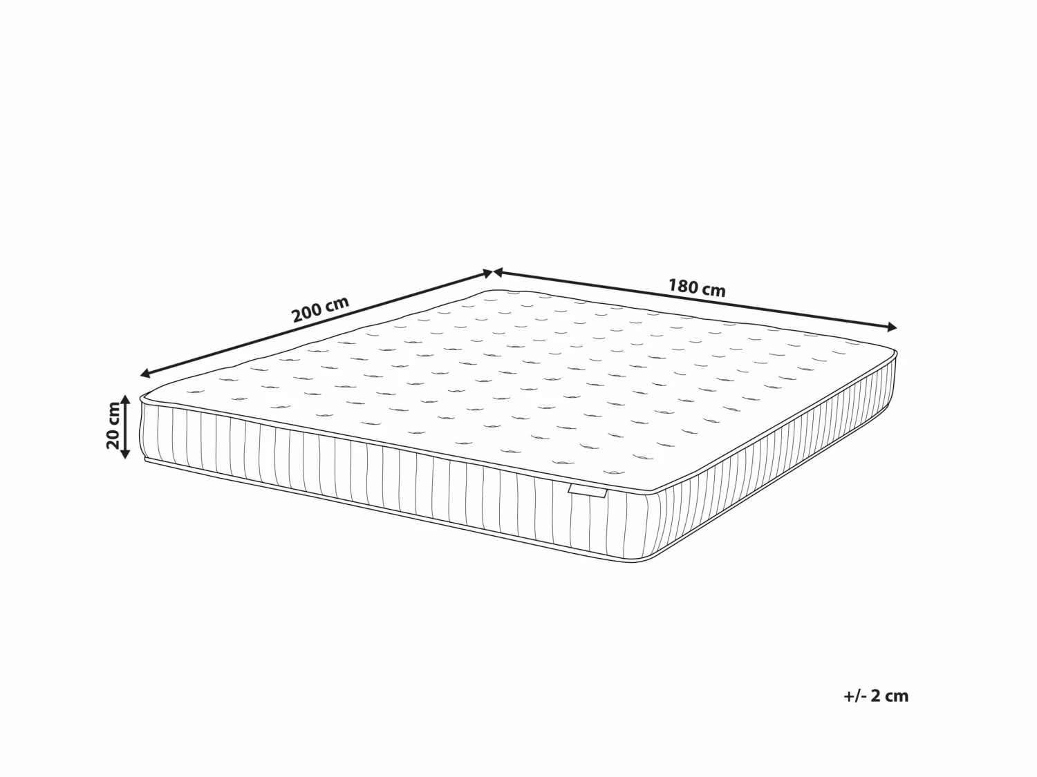 Pocket Spring Mattress Medium DREAM Various Sizes - Image 9