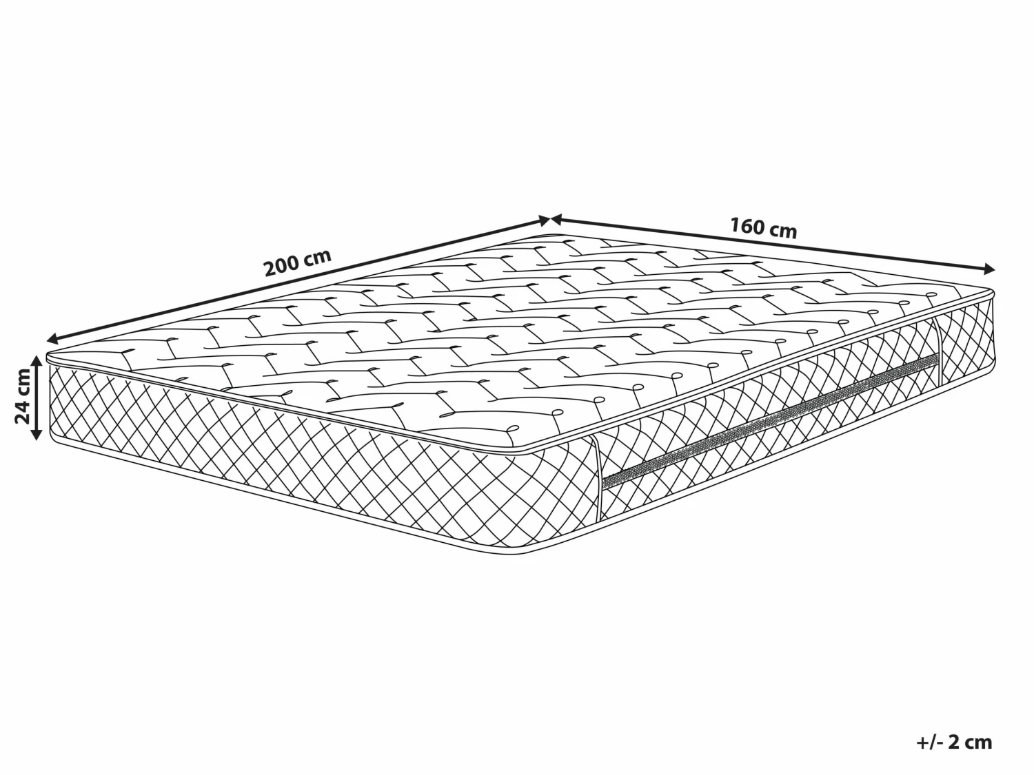 Pocket Spring Mattress With Removable Cover Firm GLORY Various Sizes 10 Pocket Spring Mattress With Removable Cover Firm GLORY Various Sizes - Image 10