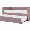 Velvet EU Single Trundle Bed Pink GASSIN