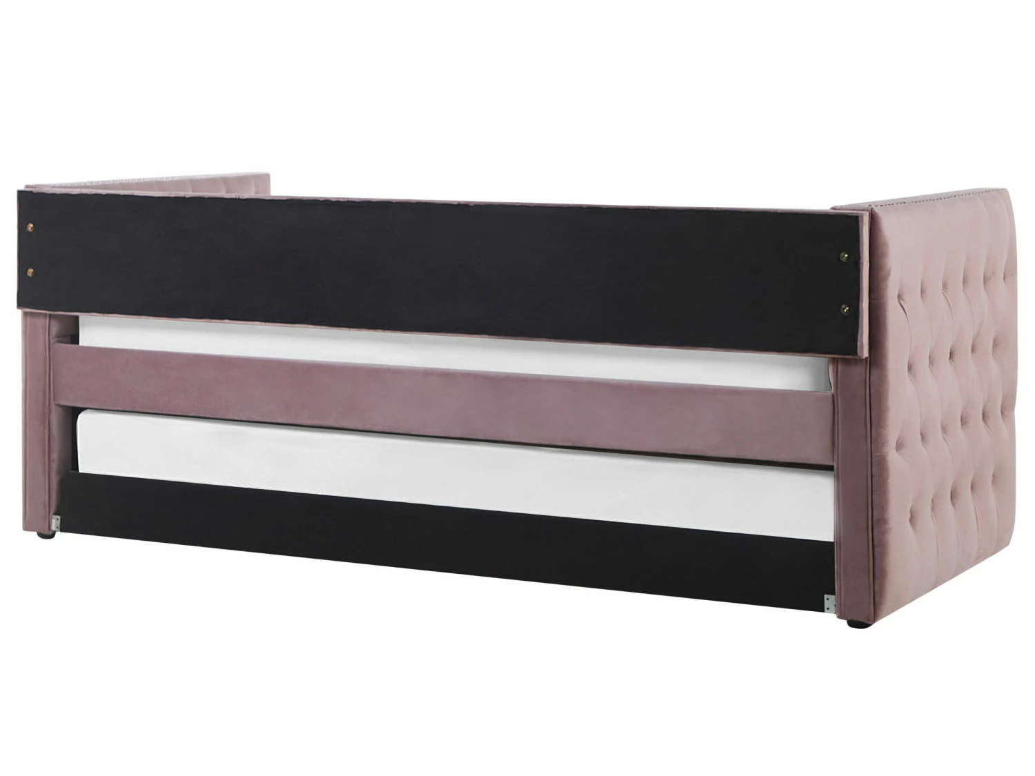Velvet EU Single Trundle Bed Pink GASSIN 8 Velvet EU Single Trundle Bed Pink GASSIN - Image 8