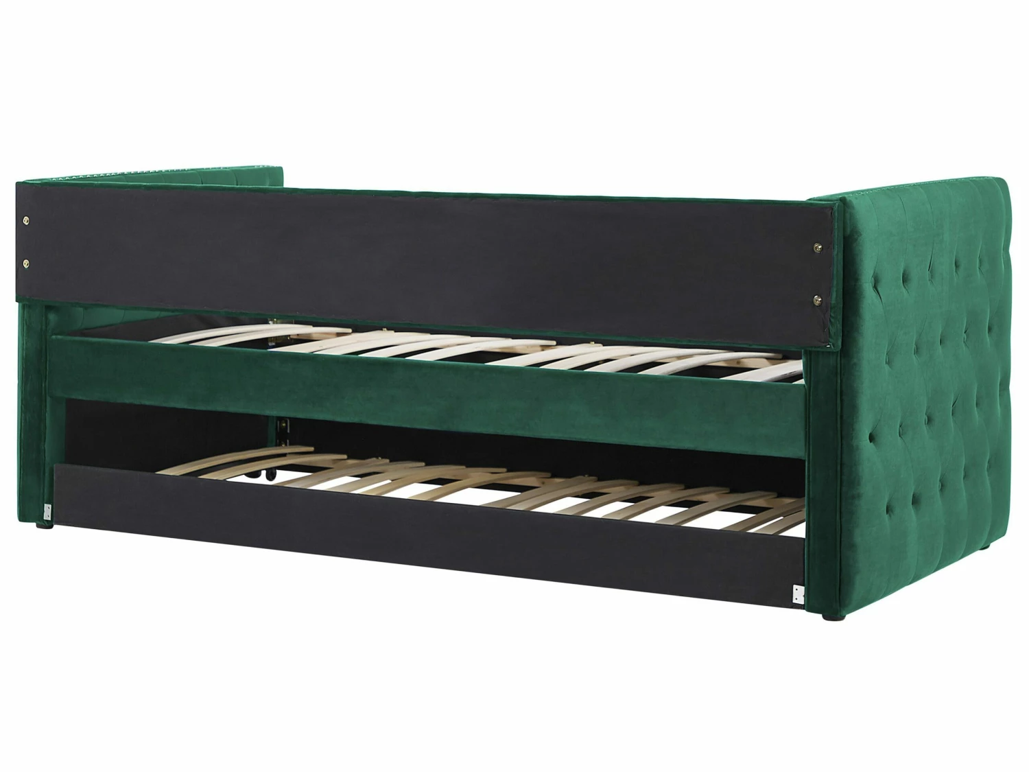 Velvet EU Single Trundle Bed Green GASSIN 9 Velvet EU Single Trundle Bed Green GASSIN - Image 9