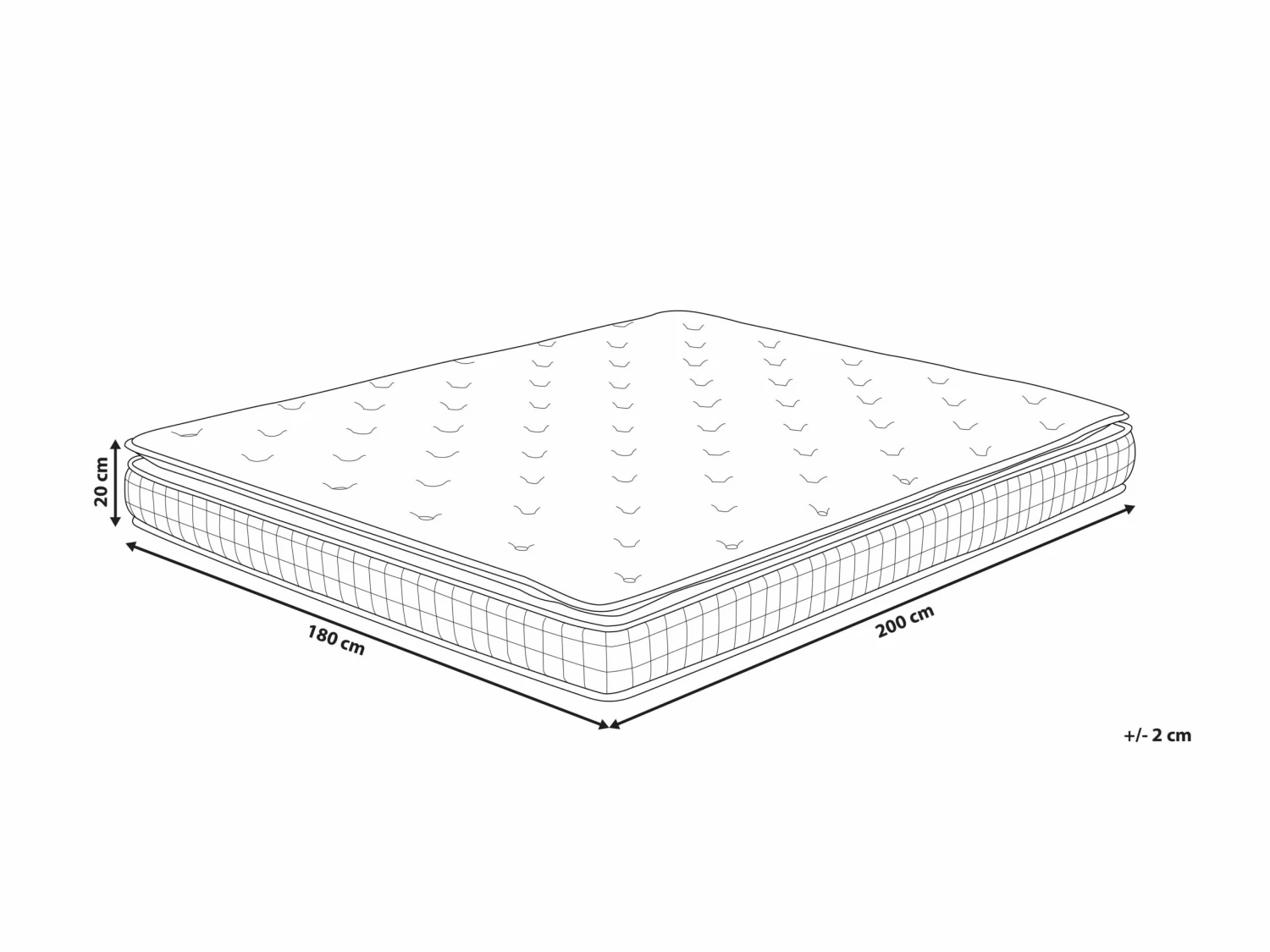 Memory Foam Mattress Firm CHARM Various Sizes - Image 9