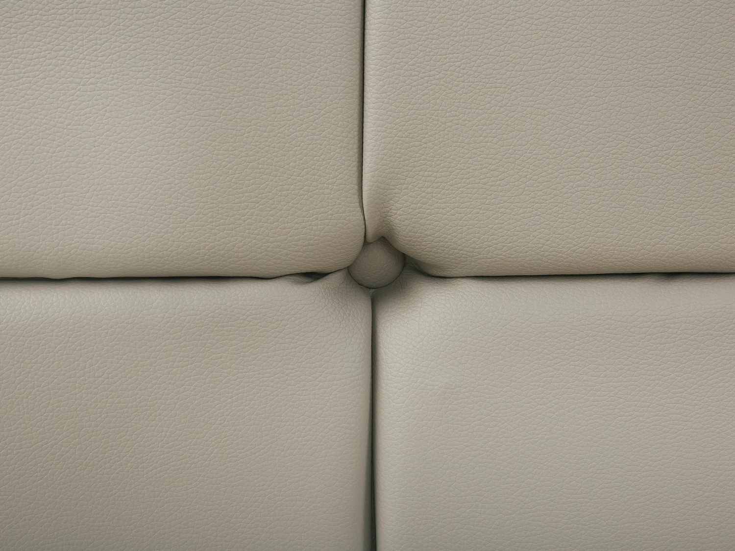 Faux Leather Bed Taupe AMBERT Various Sizes - Image 9