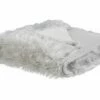 Faux Fur Bedspread Light Grey DELICE Various Sizes