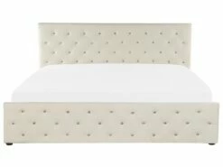 Velvet Ottoman Bed Beige AMIENS Various Sizes -Cheap Bed Linings Store undef src sa picid 791268 type whitesh image