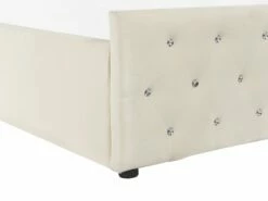 Velvet Ottoman Bed Beige AMIENS Various Sizes -Cheap Bed Linings Store undef src sa picid 791271 type whitesh image