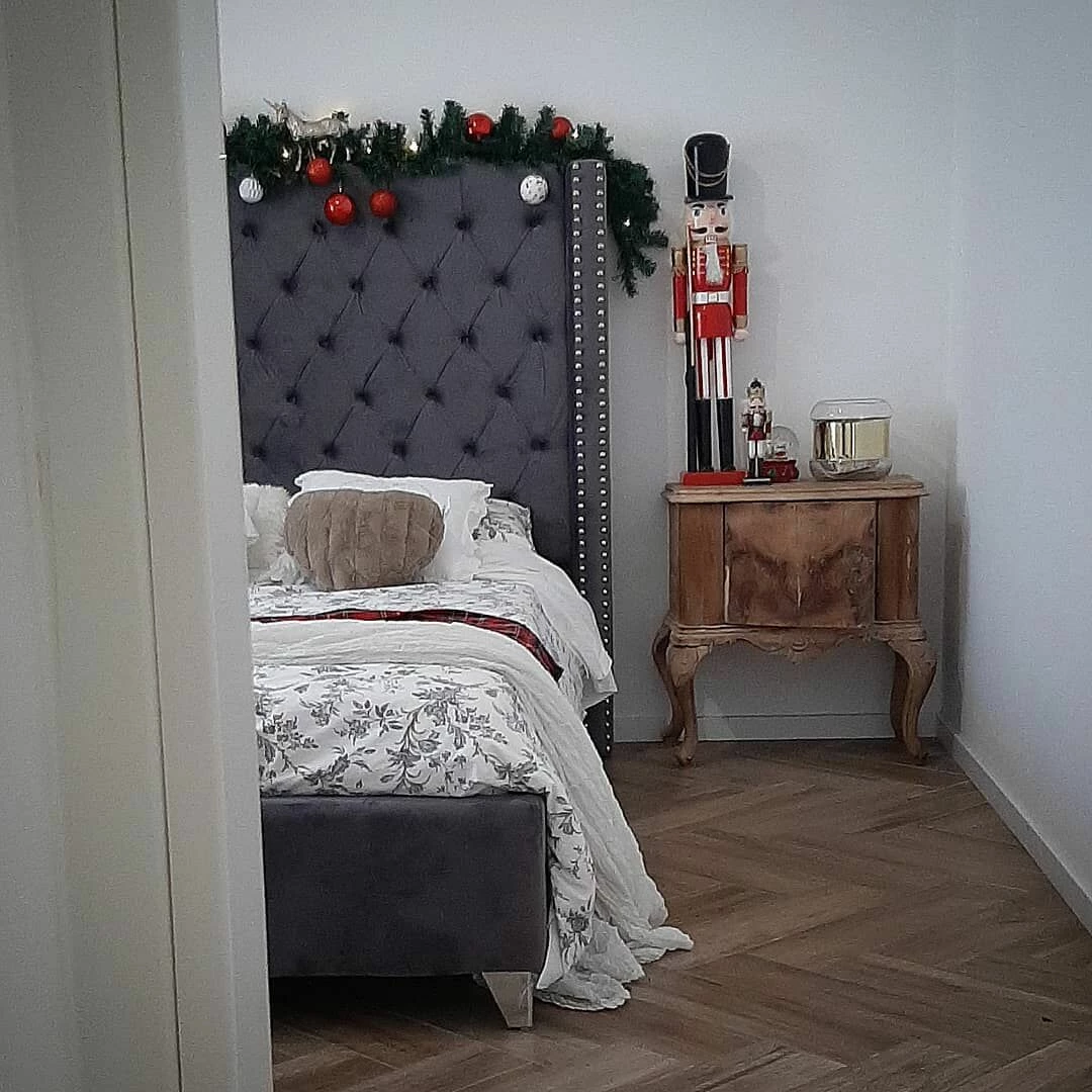 Velvet Bed Grey LUBBON Various Sizes - Image 5