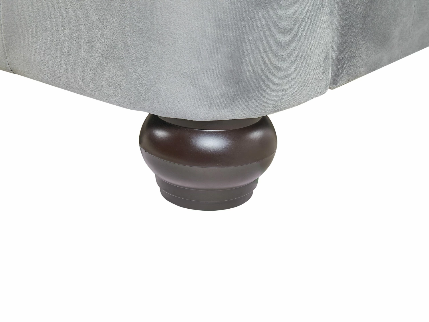 Velvet EU Super King Size Bed Grey CAVAILLON - Image 9