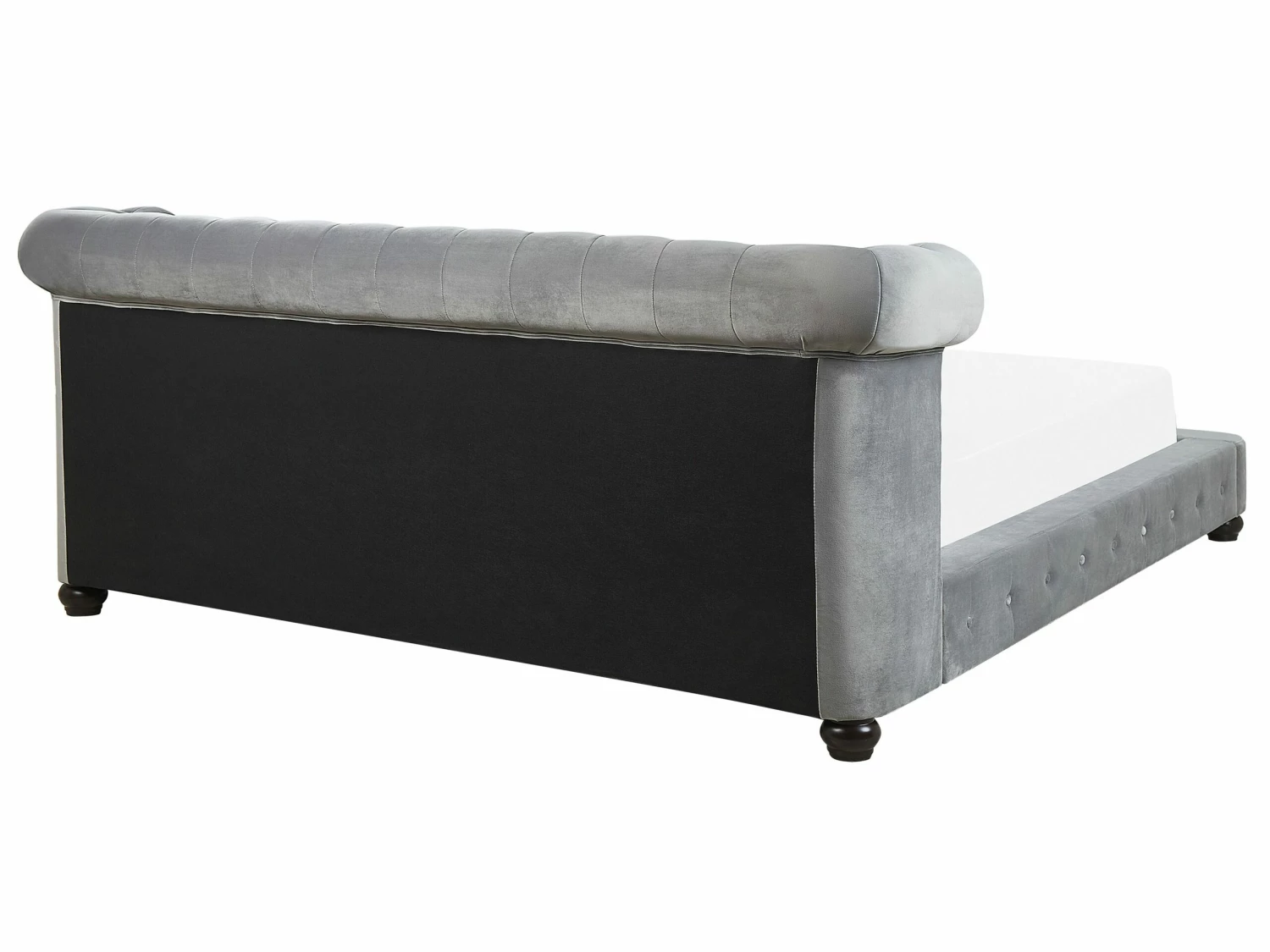 Velvet EU Super King Size Bed Grey CAVAILLON - Image 4