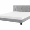 Fabric Bed Light Grey POITIERS Various Sizes