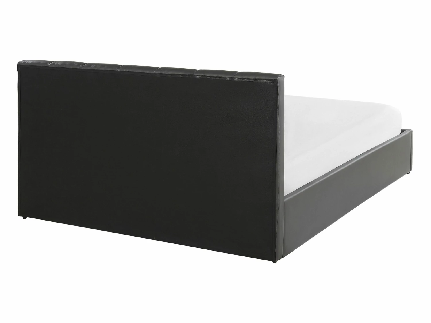 Faux Leather Ottoman Bed Grey DREUX Various Sizes - Image 6