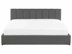 Faux Leather Ottoman Bed Grey DREUX Various Sizes -Cheap Bed Linings Store undef src sa picid 793251 type whitesh image