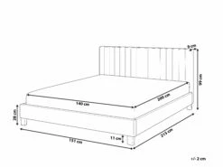 Faux Leather Bed Grey POITIERS Various Sizes -Cheap Bed Linings Store undef src sa picid 793296 type whitesh image