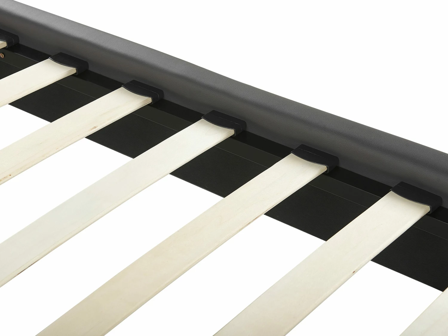 Faux Leather Bed Grey POITIERS Various Sizes - Image 6