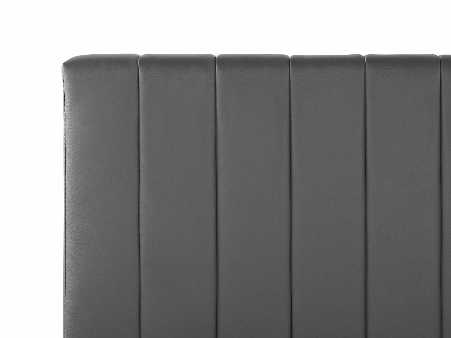 Faux Leather Bed Grey POITIERS Various Sizes - Image 7