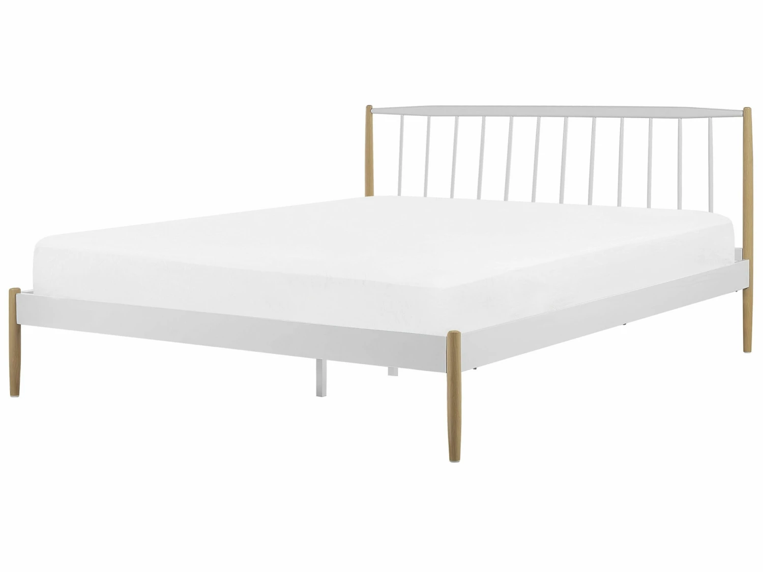 Metal Bed White MAURS Various Sizes