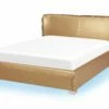Leather Bed With LED Gold PARIS Various Sizes