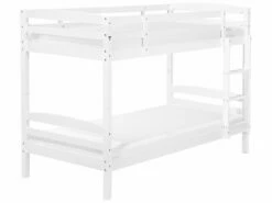 Wooden EU Single Size Bunk Bed With Storage White REGAT -Cheap Bed Linings Store undef src sa picid 797150 type whitesh image